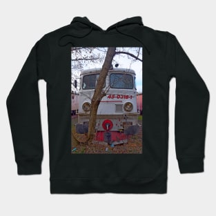 Disused loco, Romania Hoodie